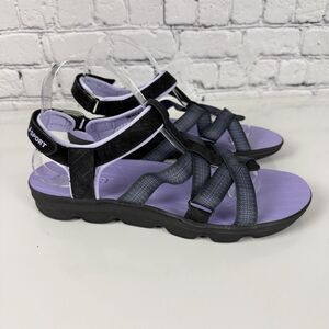 J Sport Jambu Kaia Straps Sandals Women's Size 10M Black Purple Outdoors Casual
